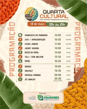 Hoje começa a Quarta Cultural! 🎭🎶Dois dias de muita arte, música, cultura e valorização dos ar (1)