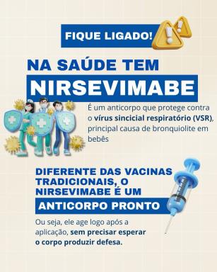 CHEGOU EM PALMARES! NIRSEVIMABE JÁ ESTÁ DISPONÍVEL NA REDE MUNICIPAL DE SAÚDE!💉🤍Informamos que (1)