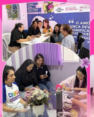 Dia de cuidado, acolhimento e atenção à saúde da mulher Palmarense 💜💖A ação realizada na Secre (1)
