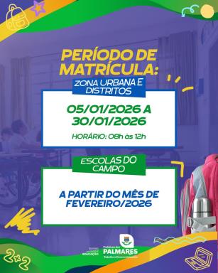 📚✨ MATRÍCULAS ABERTAS NA REDE MUNICIPAL DE ENSINO!É hora de garantir o futuro de quem você ama  (1)
