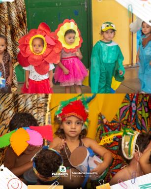 APRESENTAÇÃO AFRO-INDÍGENA ENCERRA SEMANA CULTURAL NA CRECHE NILZA MIRANDAA culminância da Seman (4)