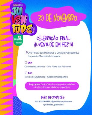 ATENÇÃO, JUVENTUDE! 💥A contagem regressiva já começou- a Semana da Juventude inicia no dia 24 d (7)