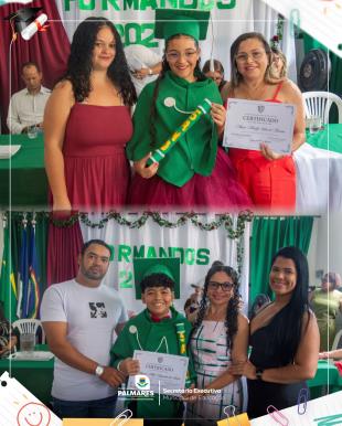 FORMATURA DO PRÉ II E 5º ANO - ESCOLA MUNICIPAL GLAURA DE BARROS LINSNa manhã do dia último dia  (11)