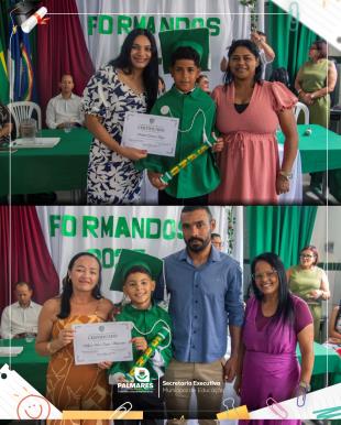 FORMATURA DO PRÉ II E 5º ANO - ESCOLA MUNICIPAL GLAURA DE BARROS LINSNa manhã do dia último dia  (12)