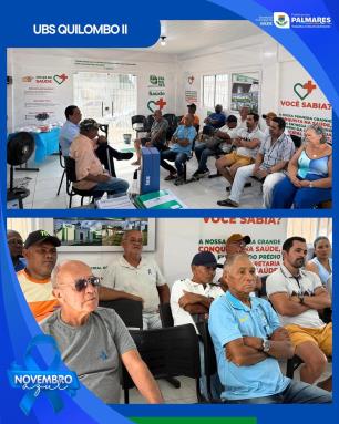 Novembro Azul!💙Durante todo o mês, estão sendo realizados orientações, atendimentos e encaminha