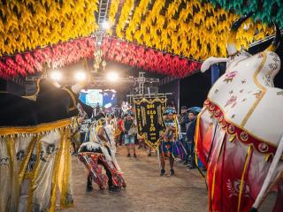O São João dos Palmares 2025 também foi espaço para o brilho da nossa cultura popular! 🌽🔥Na última noite de festa, o Palhoção do Povo parou para assistir à belíssima apresentação do Boi Glorioso de Bonito – P (7)