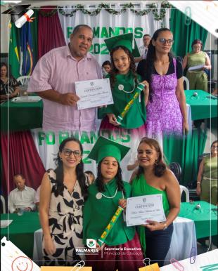 FORMATURA DO PRÉ II E 5º ANO - ESCOLA MUNICIPAL GLAURA DE BARROS LINSNa manhã do dia último dia  (13)