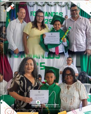 FORMATURA DO PRÉ II E 5º ANO - ESCOLA MUNICIPAL GLAURA DE BARROS LINSNa manhã do dia último dia  (14)