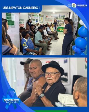 Novembro Azul!💙Durante todo o mês, estão sendo realizados orientações, atendimentos e encaminha