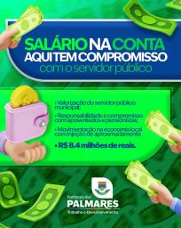 SALÁRIO NA CONTA! ✅Mais um mês de compromisso cumprido com nossos servidores! São R$ 8,4 milhões