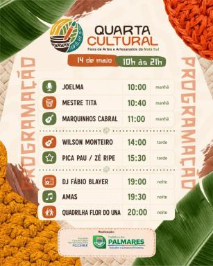 Hoje começa a Quarta Cultural! 🎭🎶Dois dias de muita arte, música, cultura e valorização dos ar (2)