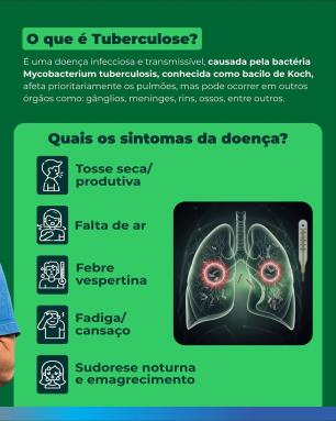 💚 JUNTOS PELO FIM DA TUBERCULOSE 💜A tuberculose é uma doença infecciosa que tem cura e tratame (1)