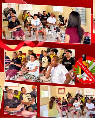 Palestra realizada na comunidade Nova Jericó para homens em tratamento da dependência do álcool, (2)