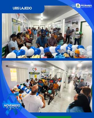 Novembro Azul!💙Durante todo o mês, estão sendo realizados orientações, atendimentos e encaminha (13)