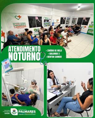 Atendimento Noturno a todo vapor! 🚀Seguimos garantindo atendimento noturno para a população, co