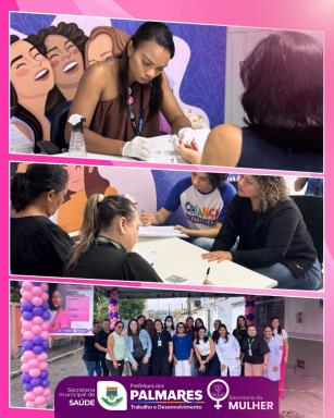 Dia de cuidado, acolhimento e atenção à saúde da mulher Palmarense 💜💖A ação realizada na Secre (3)