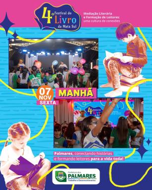 5º DIA DO FESTIVAL O último dia do Festival do Livro da Mata Sul começou com muita emoção e aleg (1)