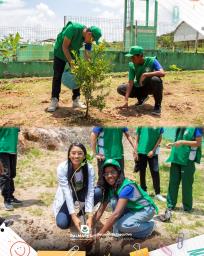 PALMARES CELEBROU O DIA DA ÁRVORE COM ATIVIDADE EDUCATIVA Estudantes plantaram mudas de árvores  (1)