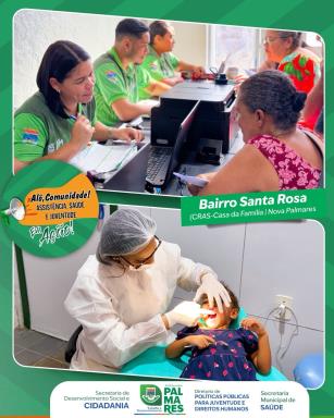 O Alô! Comunidade foi realizado no Bairro Santa Rosa, levando serviços da Assistência Social e d