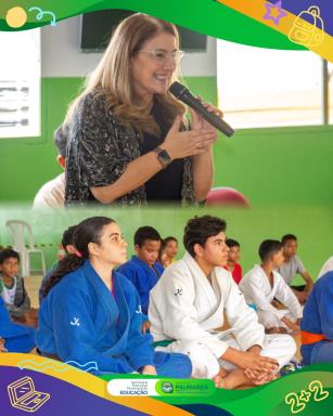 JUDÔ NAS ESCOLAS FORTALECE APRENDIZAGEM E DISCIPLINA EM PALMARES A rede municipal de ensino dos  (1)