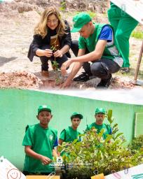 PALMARES CELEBROU O DIA DA ÁRVORE COM ATIVIDADE EDUCATIVA Estudantes plantaram mudas de árvores  (3)