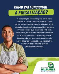 A partir do dia 10 de março (segunda-feira), o sistema de estacionamento rotativo Zona Azul começará a funcionar em Palmares, trazendo mais organização e democratizando o uso do espaço público. Confira as princ (2)