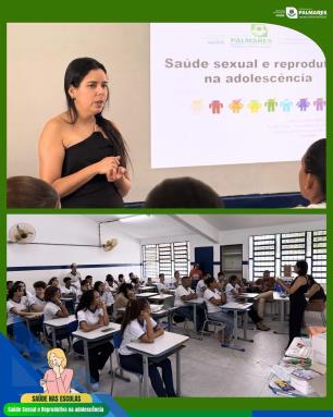 📚💚 SAÚDE NAS ESCOLAS - Saúde Sexual e Reprodutiva na AdolescênciaRealizamos mais uma ação do P