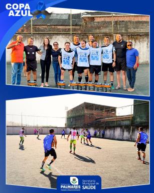 Encerrando o mês de novembro, realizamos a Copa Azul, uma ação esportiva em alusão à prevenção e