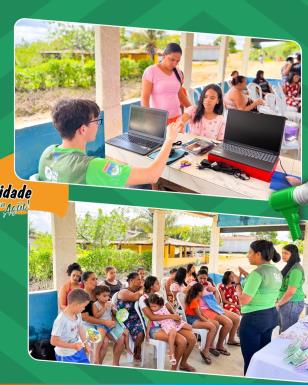 Mais uma ação do Projeto Alô Comunidade,  foi realizada com sucesso na Engº Bela Vista, levando  (6)