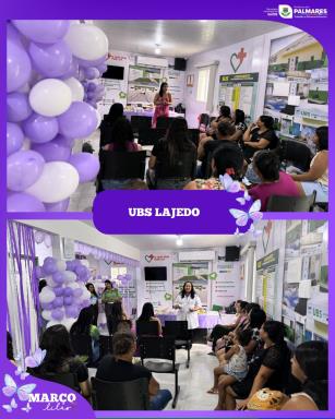 Março Lilás nas Unidades Básicas de Saúde💜Durante o Março Lilás, as Unidades Básicas de Saúde d (6)
