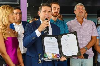 🎉 PALMARES CELEBRA 146 ANOS COM MUITA HISTÓRIA, CONQUISTAS E TRABALHO!Tivemos o hasteamento da bandeira na sede da Prefeitura e a assinatura de mais de diversas ordens de serviço com ações que vão fortalecer  (11)