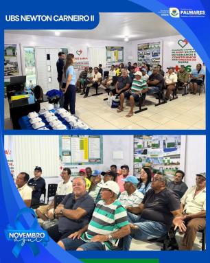 Novembro Azul nas Unidades Básicas!💙Durante todo o mês, nossas UBS estarão realizando orientaçõ