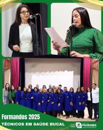 🎓 No último sábado (27), aconteceu a formatura dos Técnicos em Saúde BucalA Prefeitura dos Palm