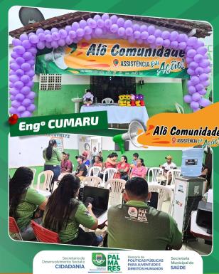 Ação concluída com sucesso!A equipe do CRAS ITINERANTE realizou mais uma edição do projeto “Alô