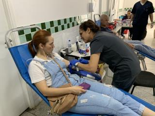 Doação de Sangue Lions Saúde PMNO Hemocentro no Ambulatório 2025-02-08 HD (48))