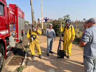 Queimada incêndio foco fogo área verde privada Av Ampelio Gazzetta - Bombeiros + Defesa Civil PMNO 2024-09-25 (1)