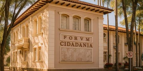 Prédio Cidadania recebe iluminação laranja em apoio à conscientização sobre a leucemia