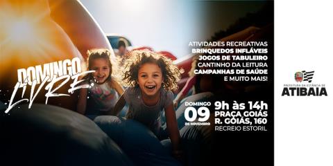 Domingo Livre deste final de semana será no bairro do Recreio Estoril