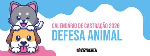 Mutirões de Castração Animal de 2026 têm datas definidas em Atibaia