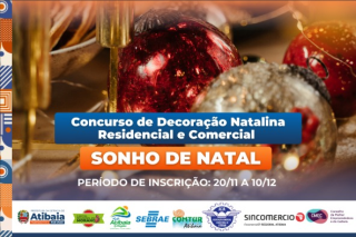 Prefeitura de Atibaia abre inscrições para o Concurso de Decoração Natalina "Sonho de Natal 2024”