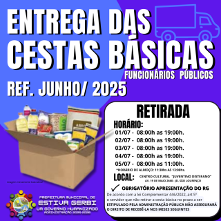 ENTREGA DAS CESTAS BASICAS - FUNCIONÁRIOS PÚBLICOS