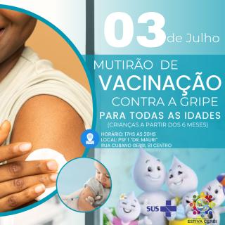 VACINAÇÃO CONTRA A GRIPE - 03/07
