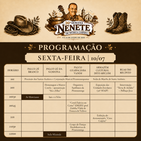 Programação dia 10 final