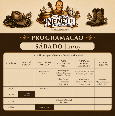 Programação dia 11 final