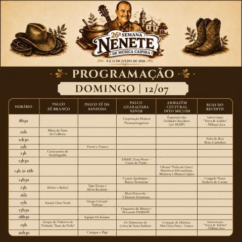Programação dia 12 final