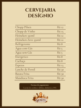 Cervejaria Desígnio Banner Cardápio -SEMANA ENETE 2026-1