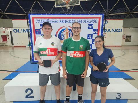 Olimpiada de Pirangi - Tenis de Mesa - Medalhistas