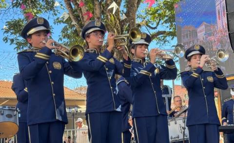 Banda Municipal de Guararema é destaque no 10º Festival de Bandas e Fanfarras de Lagoinha - Guararema - Crédito foto Comunicação PMG (1)
