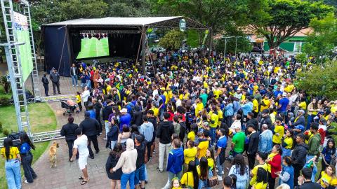 Fan Fest Guararema reúne torcida durante toda a campanha da Seleção Brasileira na Copa do Mundo - Guararema - Crédito foto Warley Kenji - Comunicação PMG (6)