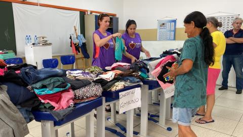 Fundo Social reforça arrecadação de alimentos, colchões e móveis para famílias afetadas pelas chuvas